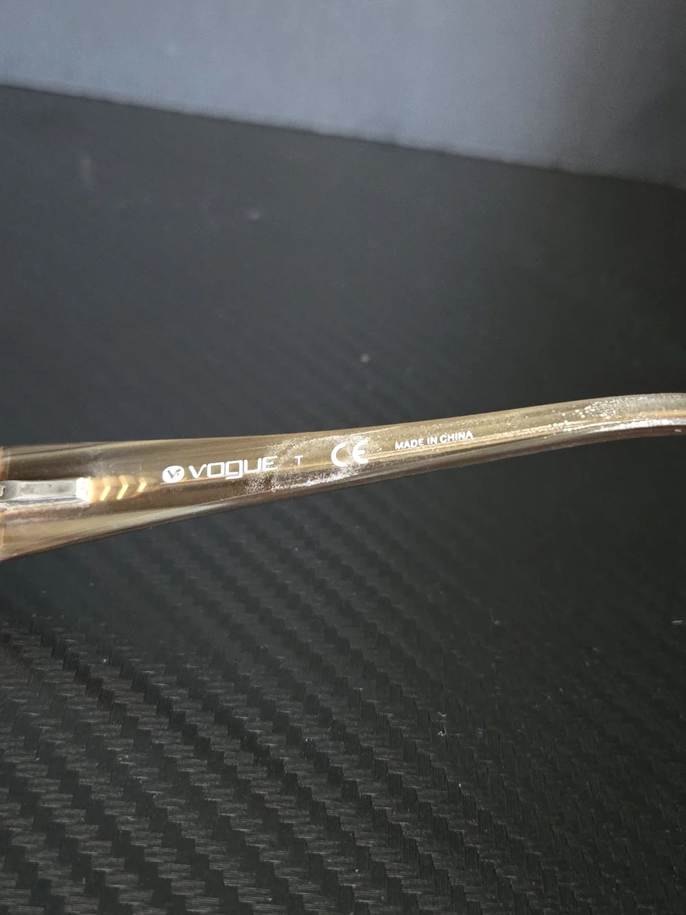 Vogue VO3671-B Frame 53-17-130 Brown & Gold Eyeglass Glasses W/ Rhinestones